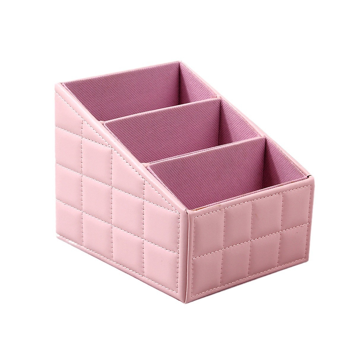 High-end makeup brush storage box, multi-functional storage box, three-compartment makeup rack, desktop storage box, in stock and dispatched immediately Item Picture