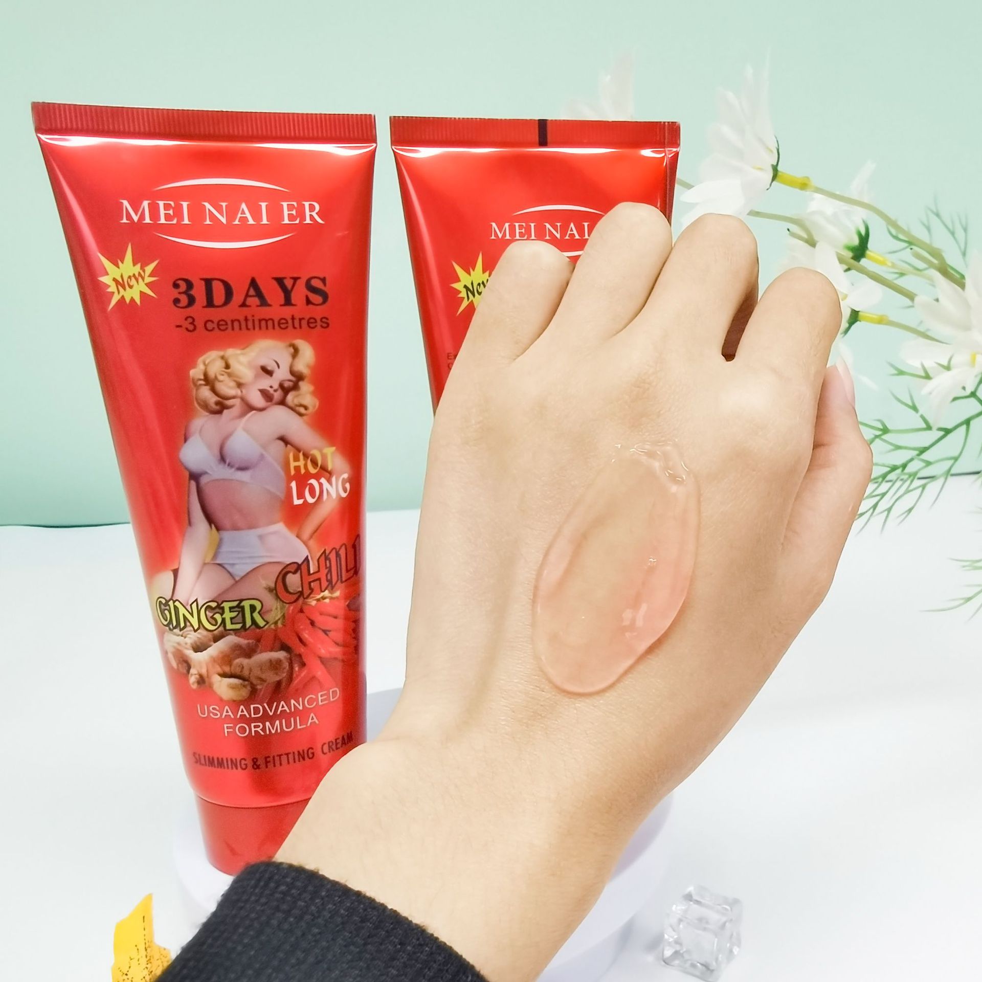 Cross-border red chili firming Cream, old Ginger Heating Massage Gel, Firming Body Care Cream, wholesale for foreign trade Specification drawing