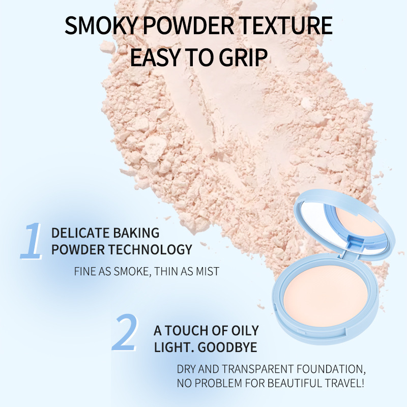 【 Exclusive for Foreign Trade 】 Meidian Powder Compact is waterproof, sweat-proof, long-lasting and does not smudge. Its fine powder texture naturally enhances skin tone Specification drawing