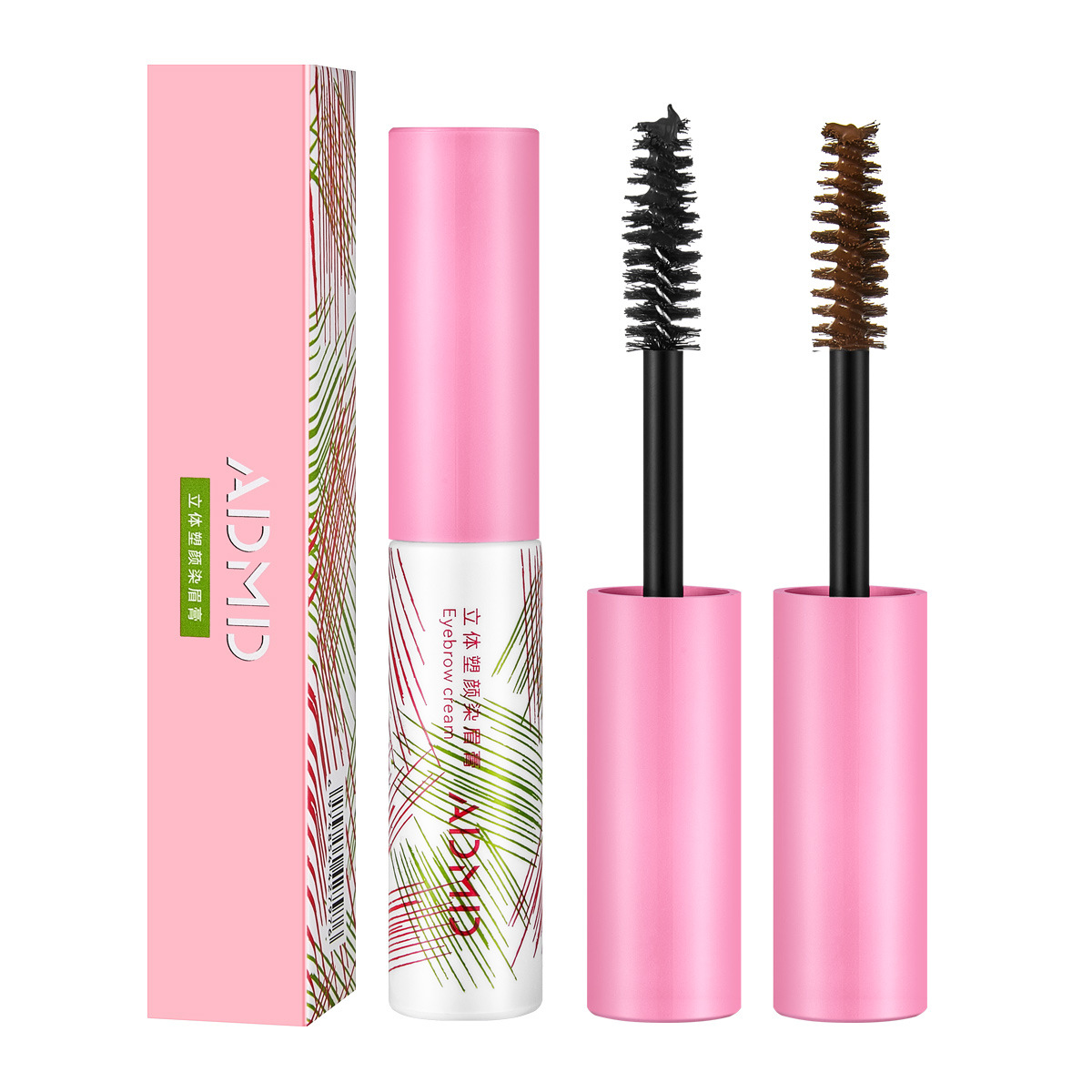 ADMD Three-dimensional Shaping Eyebrow Dye is waterproof, long-lasting and does not fade easily. The light-colored eyebrow dye is natural and easy to apply. Wholesale Item Picture