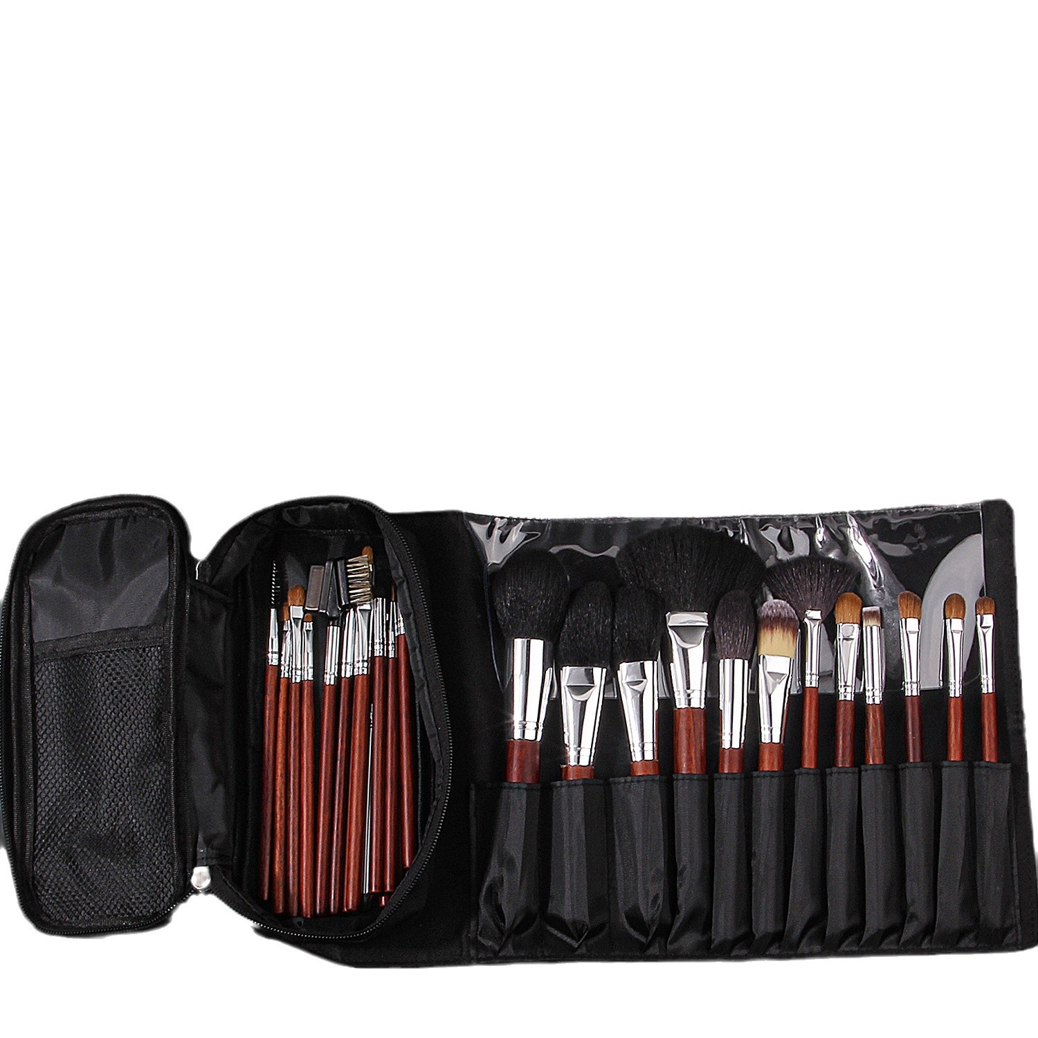 A set of 26 high-end makeup brushes, including handcrafted animal hair and wool brushes, and a complete set of makeup training tools specifically designed for makeup artists Item Picture