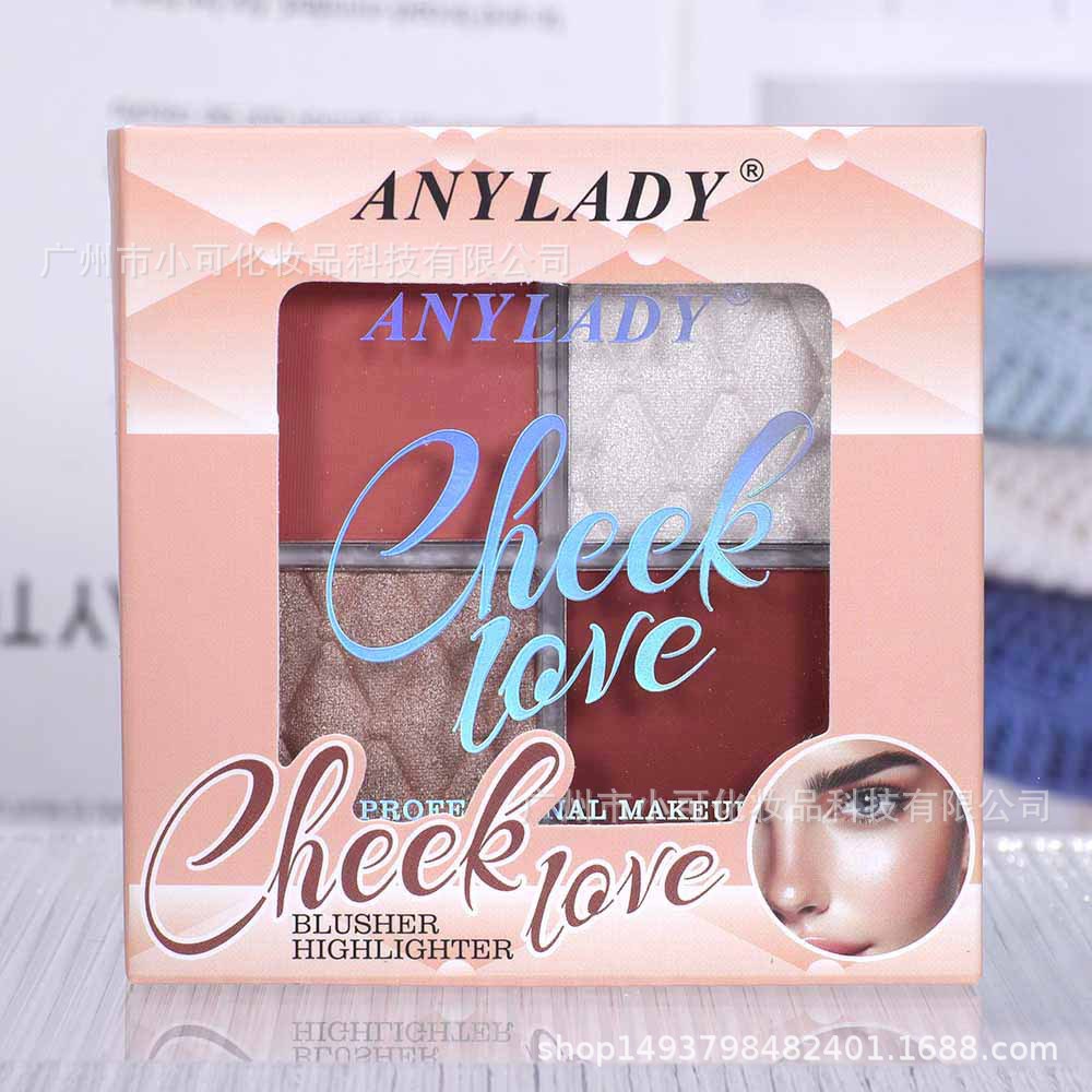 8351 New Four-color blush High-gloss set for export [ANYLADY] highlight&blusher Specification drawing