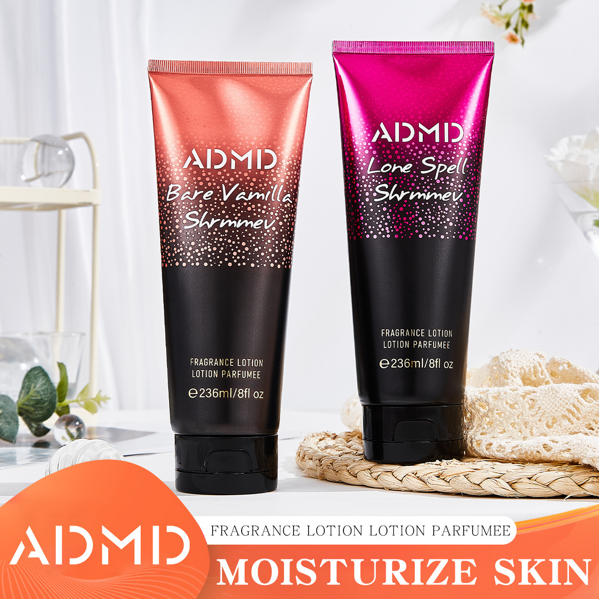 【 Cross-border Exclusive 】ADMD Body Lotion nourishes and repairs the skin, providing a refreshing and non-sticky base feel. A bestseller on Amazon full figure