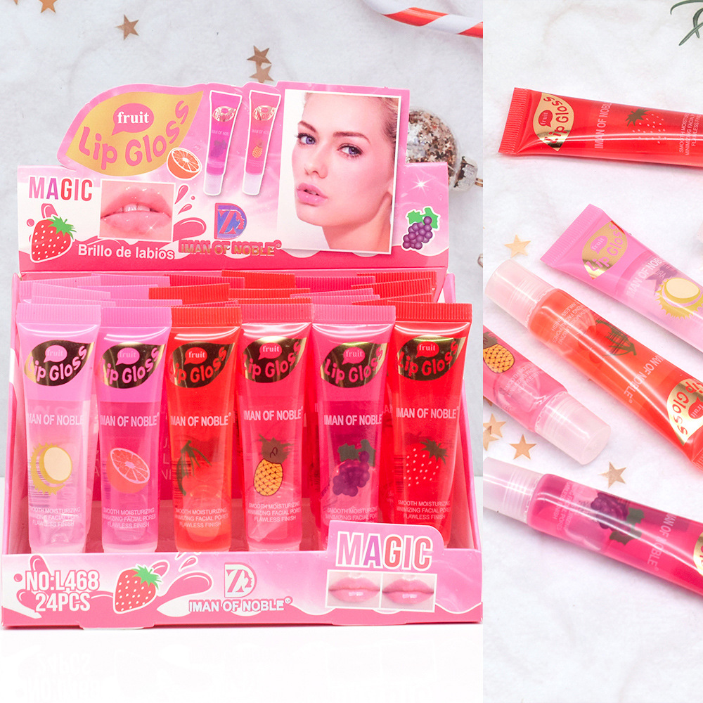 Only export [IMAN OF NOBLE] L468 Fruit-Flavored Transparent Moisturizing Lip Oil lipoil full figure