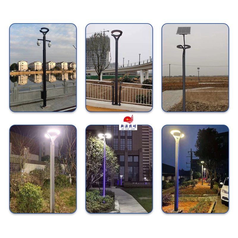 The 4-meter lighting street lamp project for the villa landscape in Yueya Bay Community, and the 3.5-meter outdoor garden aluminum courtyard lamp Application Scenario