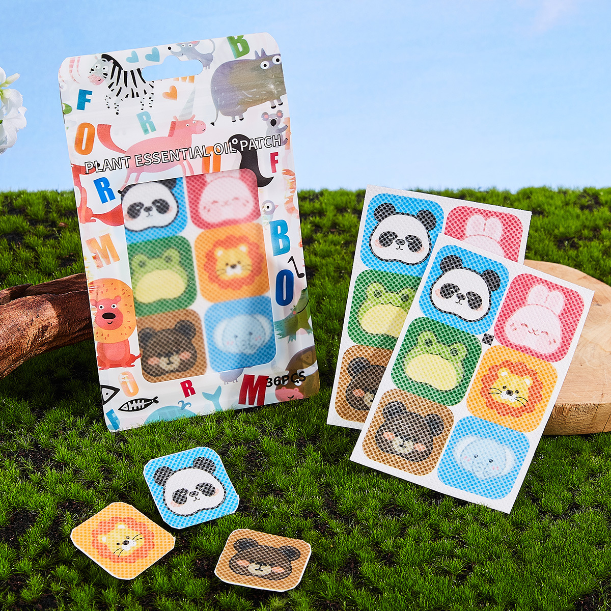 Cross-border exclusive FORMBO mosquito repellent stickers, cartoon animals, cute and portable, outdoor anti-biting mosquito repellent stickers, summer travel Application Scenario