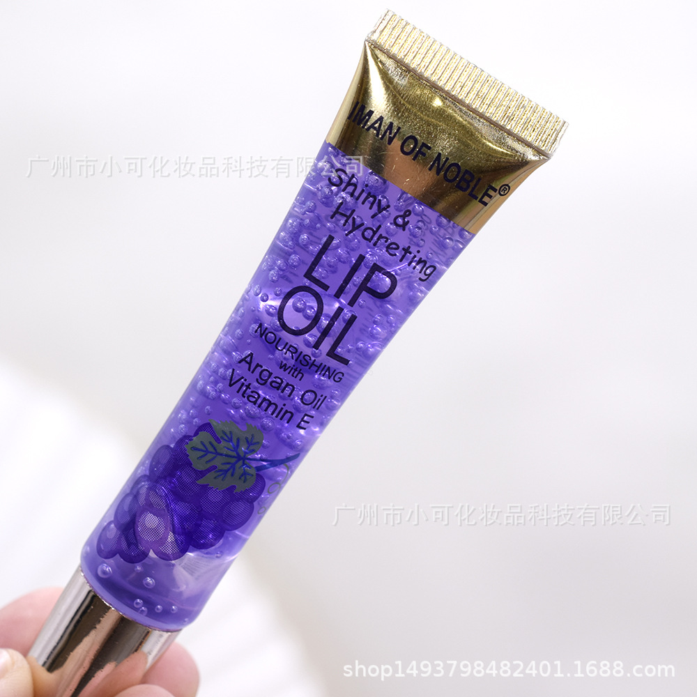 【IMAN OF NOBLE】L381 Fruit-flavored Sparkling Clear Colorless Moisturizing Lip Oil Lip Gloss 18ML Specification drawing