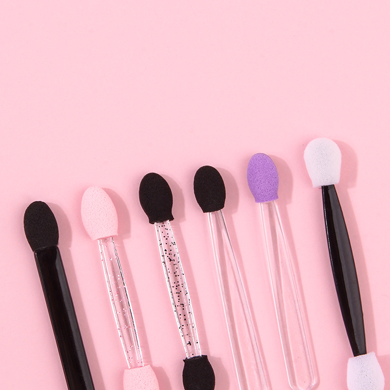 Portable disposable double-head sponge eyeshadow brush, multi-functional gift, makeup brush, smudging brush, eye brush manufacturer wholesale Specification drawing