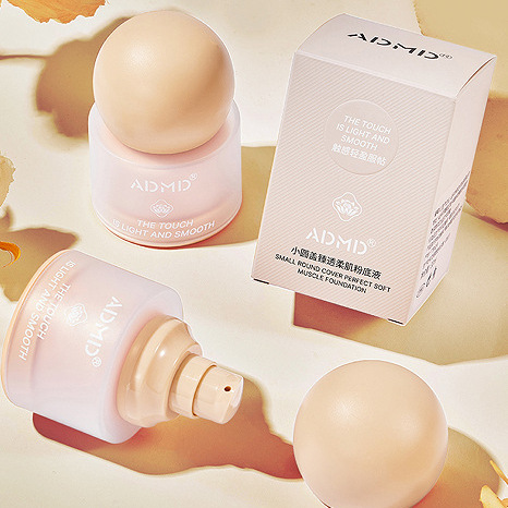 ADMD Small Round Cap Penetrating Soft Foundation for Long-lasting Setting, Light Concealing and Pore-Hiding bb Cream Isolation Foundation Specification drawing