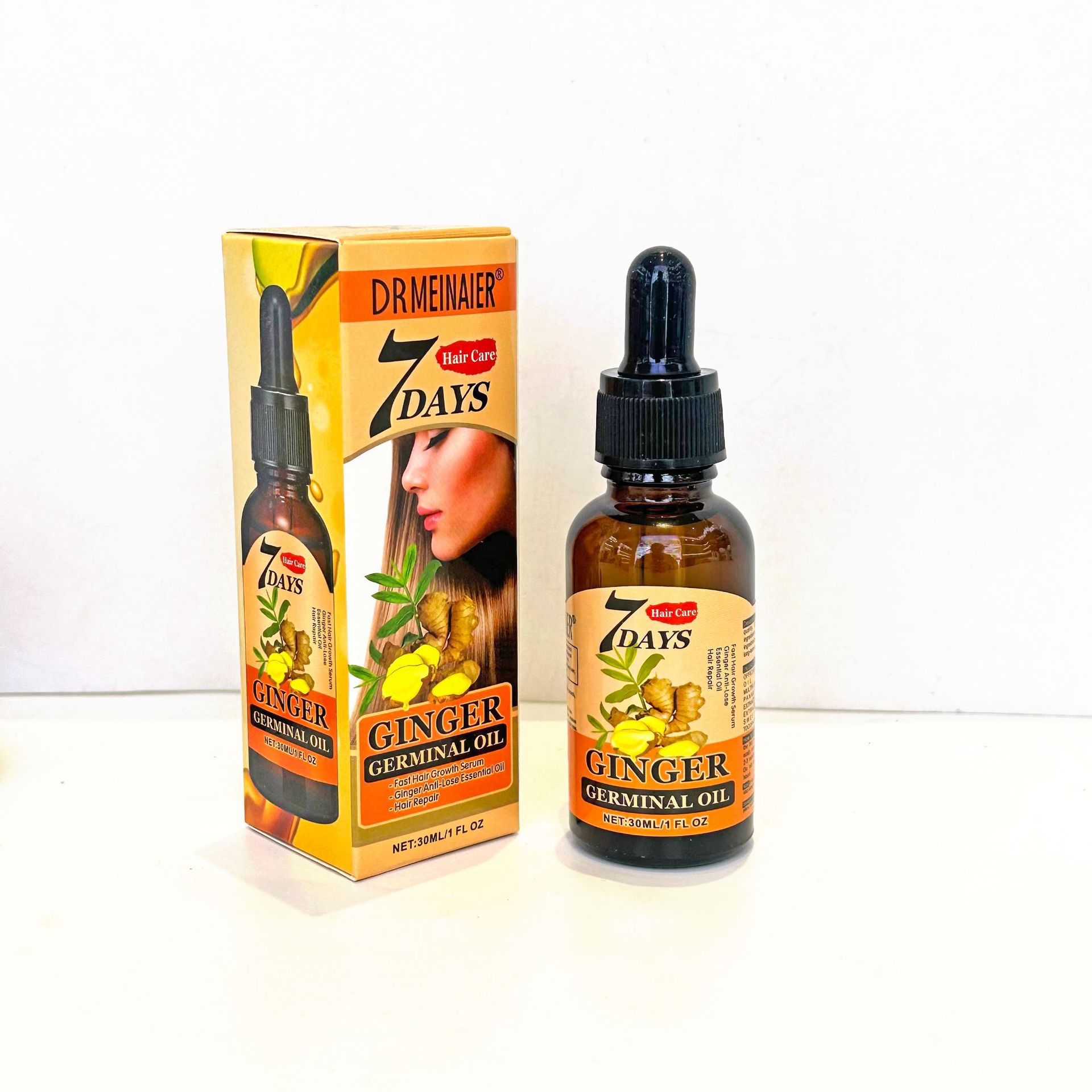 Cross-border exclusive turmeric Hair Essential Oil and Ginger Essence 30ml Hair Care and Nourishing no-Rinse Nutrient Liquid wholesale Item Picture
