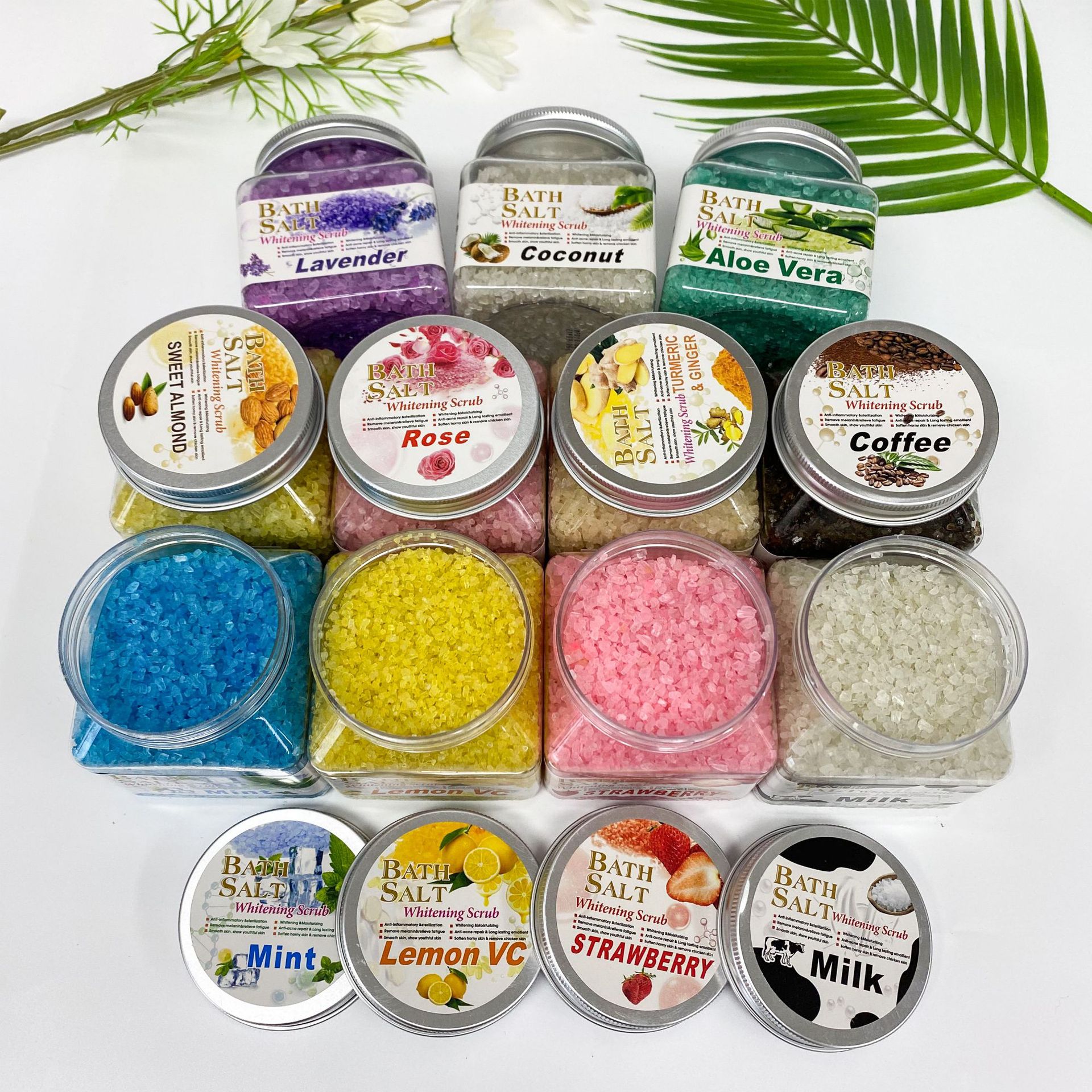 Cross-border SPA, aromatic crystal salt, coarse grain foot bath scrub, exfoliating chicken skin, bath cleaning, coarse salt for export Application Scenario