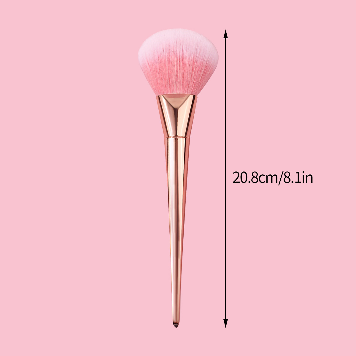 Best-selling rose gold setting brush, soft-bristled long-handled blush brush, loose powder brush, high-quality makeup tools in stock Application Scenario