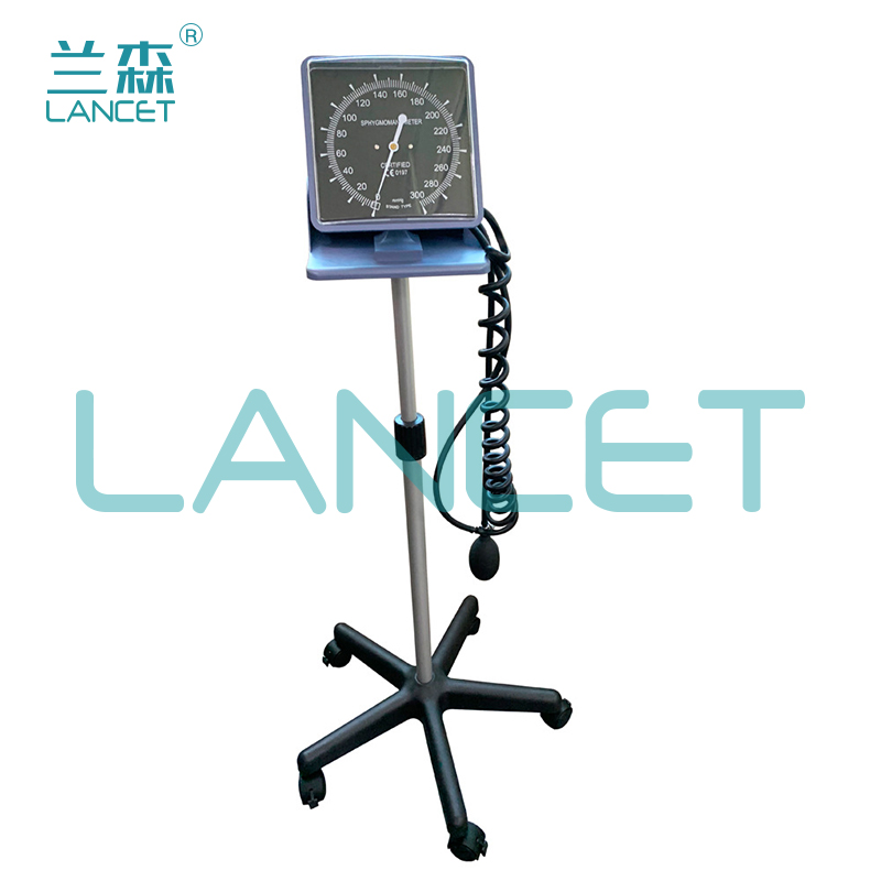 Stand Aneroid Sphygmomanometer, manual blood pressure monitor with hanging rod pic 1