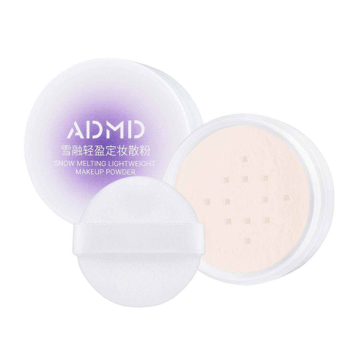 ADMD Snow Melt Light Setting Loose Powder is fine and non-stick, waterproof, sweat-proof, refreshing and oil-control, affordable loose powder wholesale Item Picture