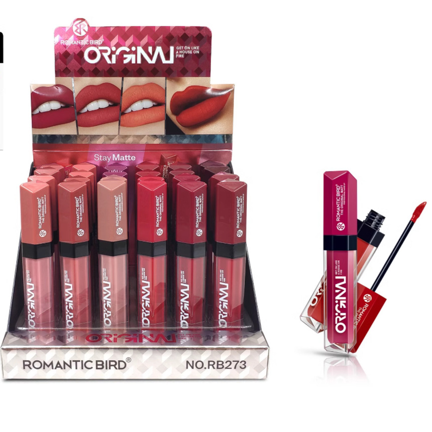 Only export collection [ROMANTIC BIRD] 12-color mixed LIPGLOSS in red series Application Scenario