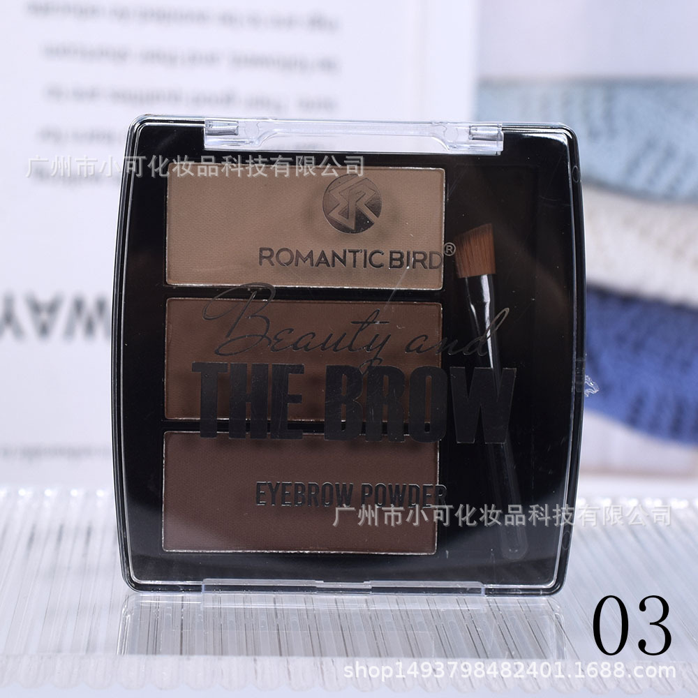 F703 Three-color EYEBROW POWDER is only exported. 【ROMANTIC BIRD】 Multi-color eyebrow powder eyebrow brush Application Scenario