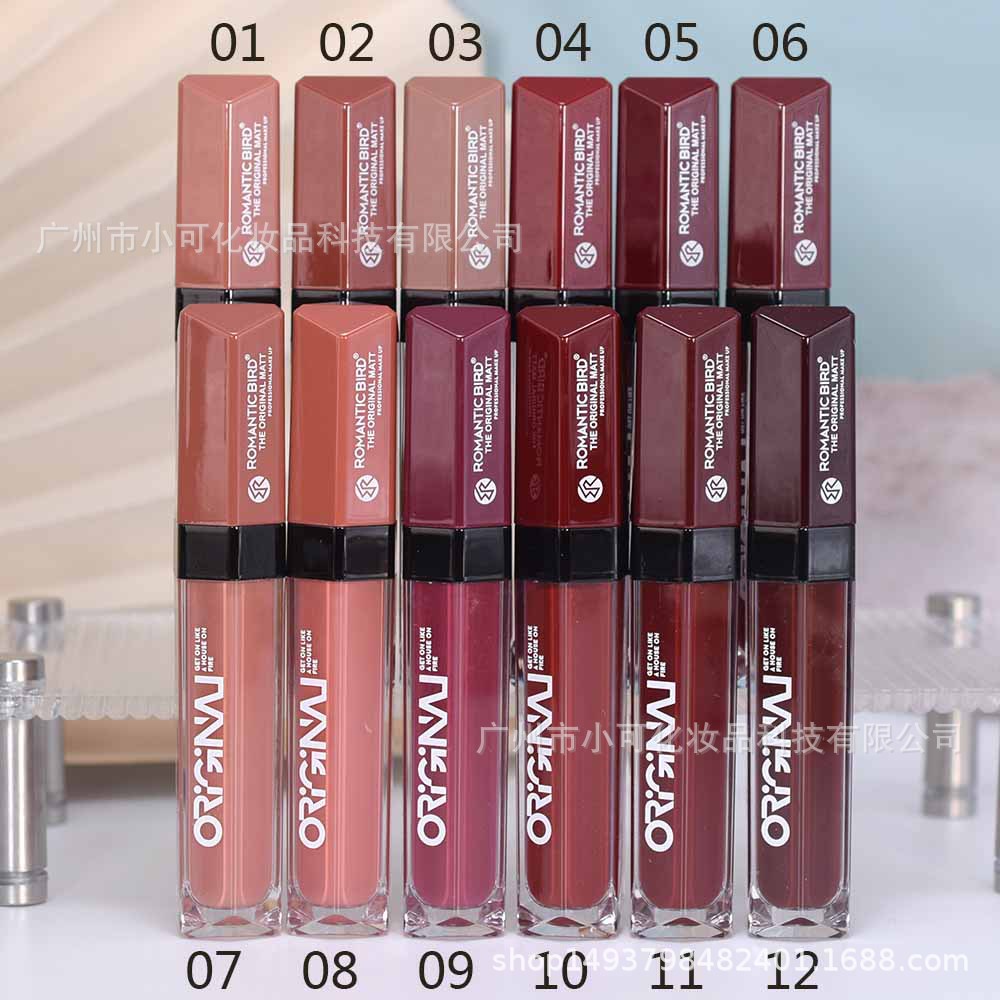 Only export [ROMANTIC BIRD] RB273 MATTE Lip Gloss 12 colors mixed MATTE LIPGLOSS details Picture