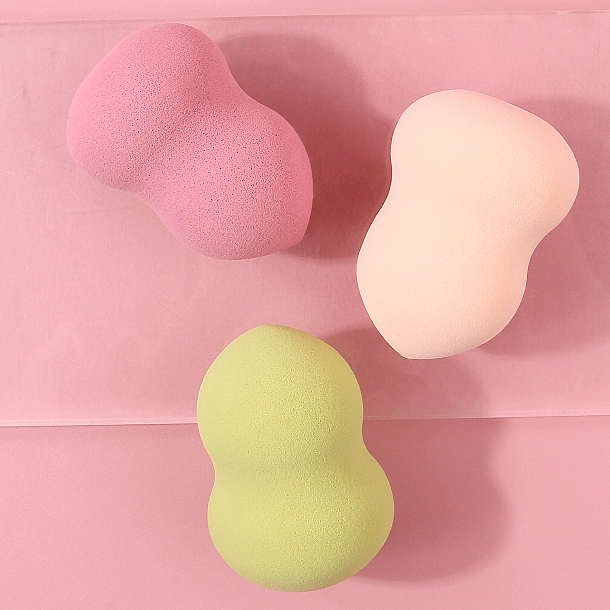 3 multi-color gourd beauty eggs, super soft, dry and wet dual-purpose, non-powder makeup eggs, foundation liquid makeup sponge eggs Specification drawing
