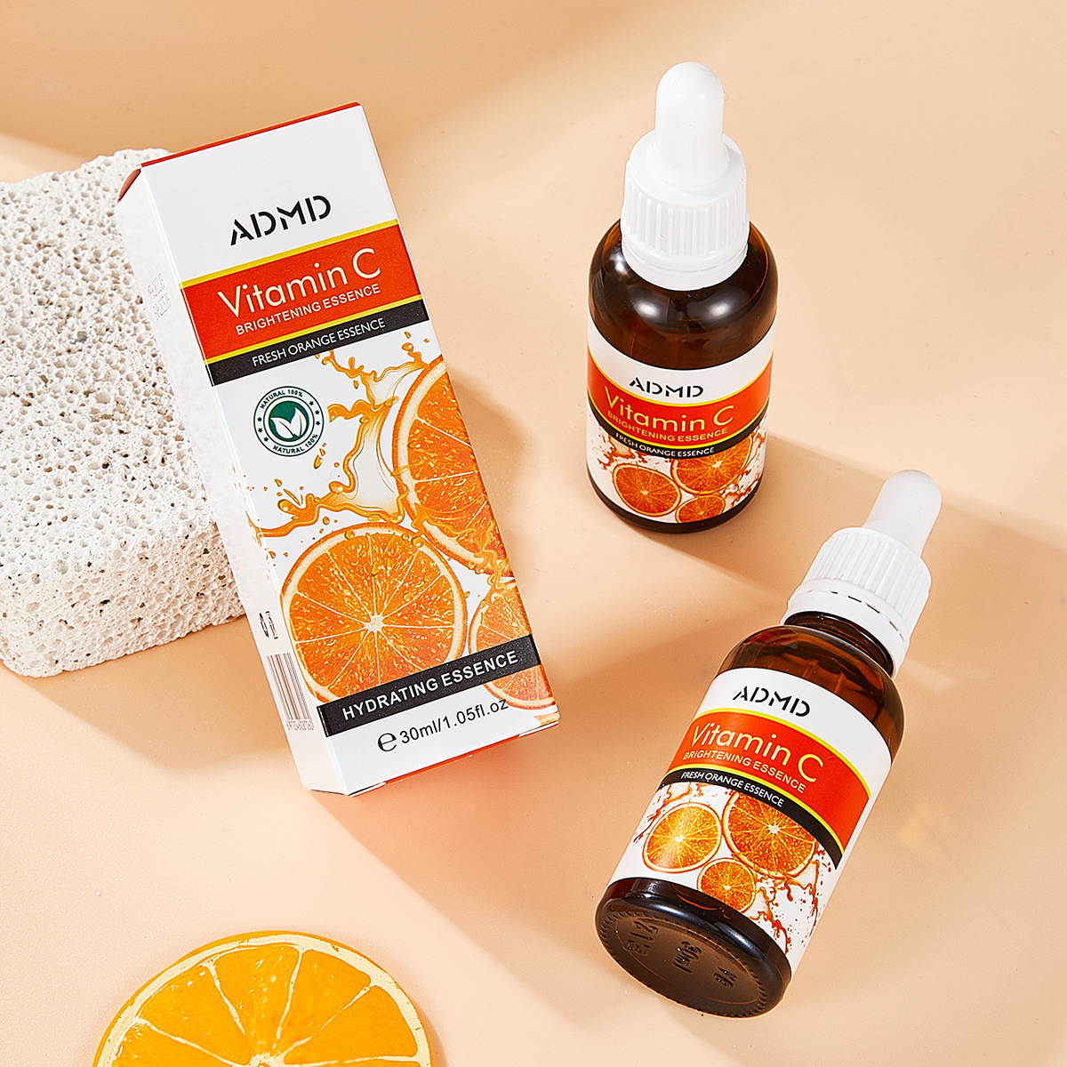【 Cross-border Exclusive 】 Vitamin c Essence for Hydrating, Moisturizing and repairing the skin base Liquid, Youthful and delicate facial essence details Picture
