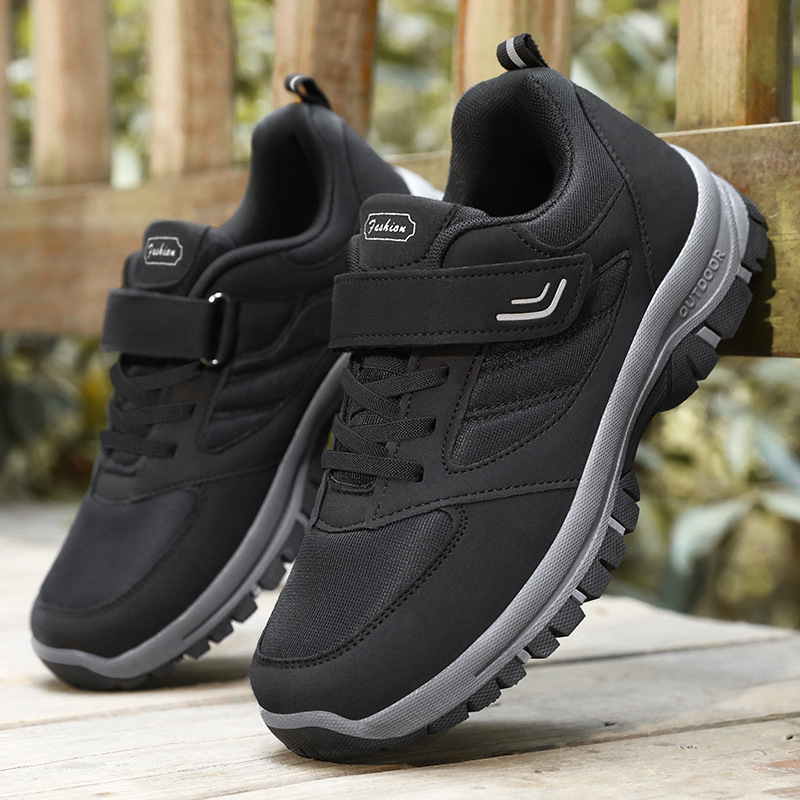 New men's walking shoes, middle-aged and elderly running shoes, soft-soled comfortable sports shoes, versatile casual shoes, couple men's shoes Specification drawing