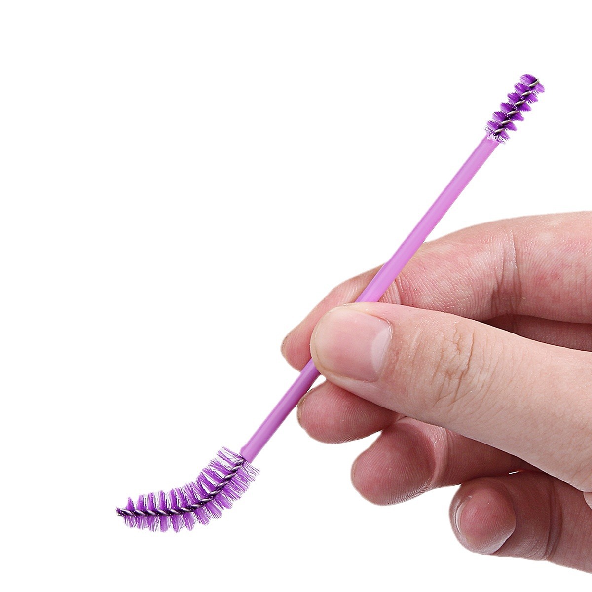 20 double-headed eyelash brushes, eyebrow brushes, professional double-headed eyebrow comb brushes for the eyes, bendable spiral dual-purpose brush for both eyebrows and eyebrows Item Picture