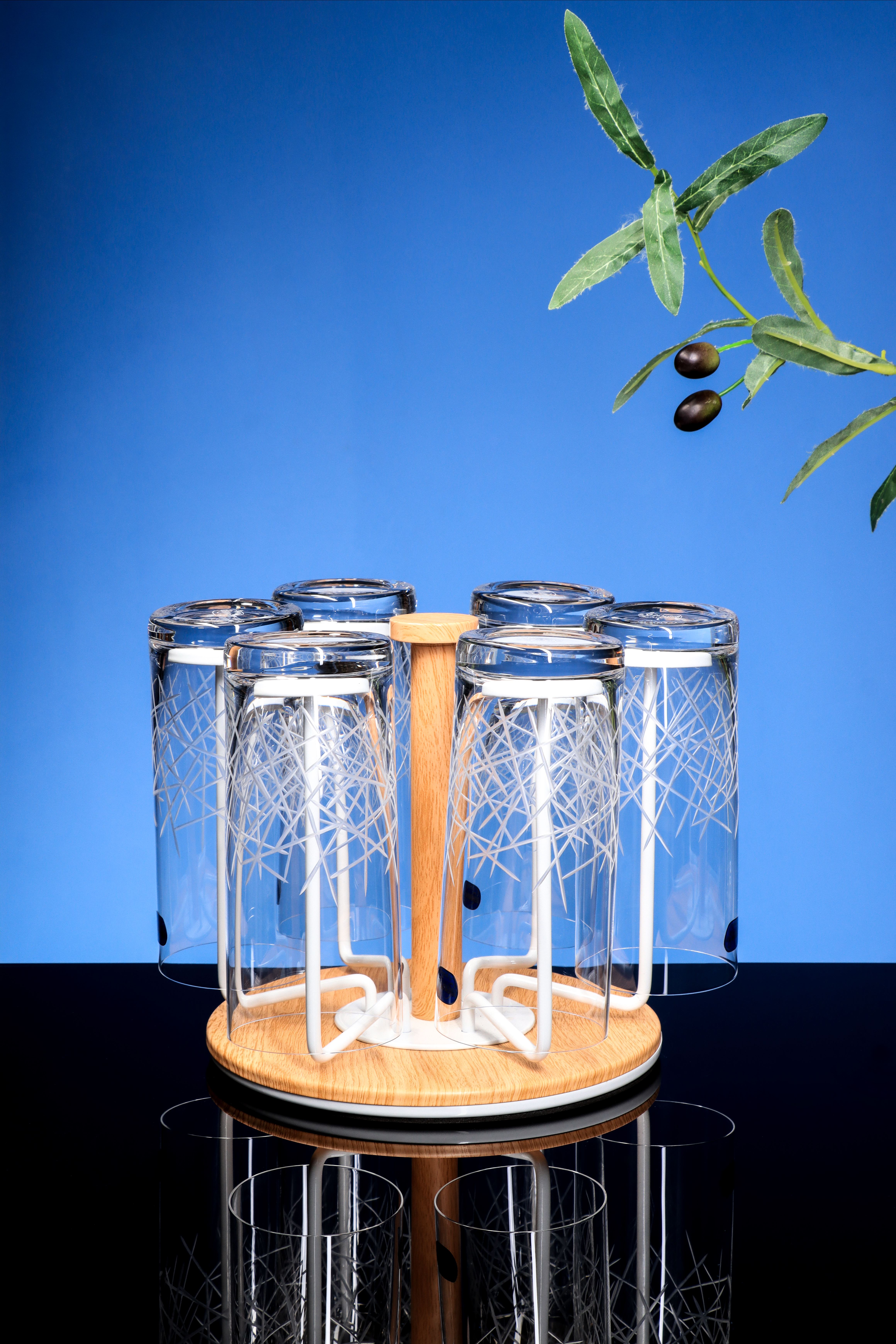 Creative furniture water set, Czech crystal water cup, multi-functional cup combination, family cup, creative furniture