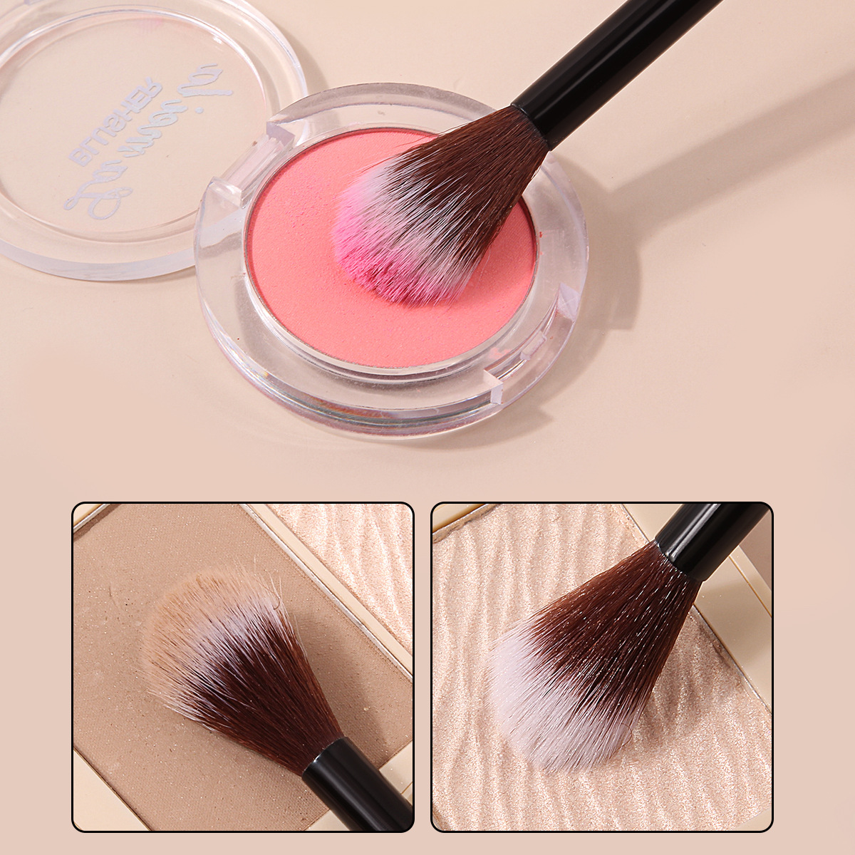 Novice makeup tools: eyeshadow brush, blending brush, multi-functional nose shadow highlight brush. We have a long-term supply of products. Orders will be dispatched quickly Specification drawing