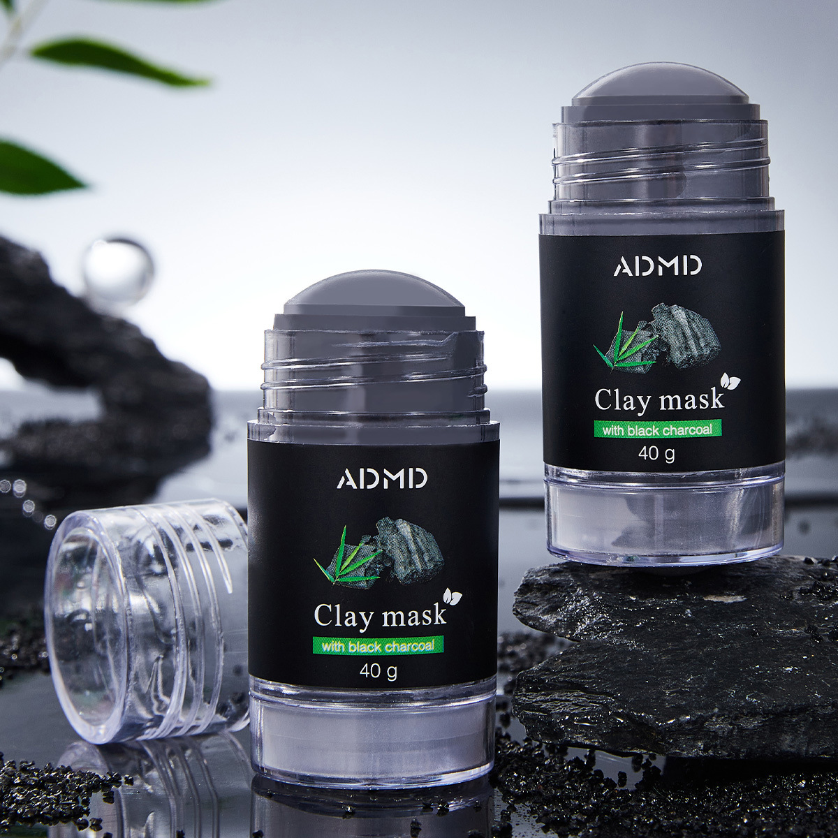 Cross-border exclusive ADMD bamboo charcoal mud film sticks for cleaning and oil control, adsorbing and shrinking pores, and cleaning mud films details Picture
