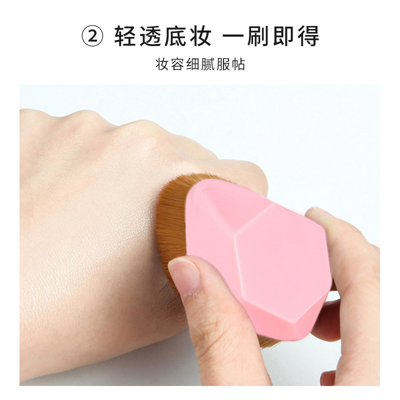 No. 55 foundation brush, soft bristle petal brush, powder-free multi-functional magic brush, dust-proof box for storage, wholesale of beauty tools Specification drawing
