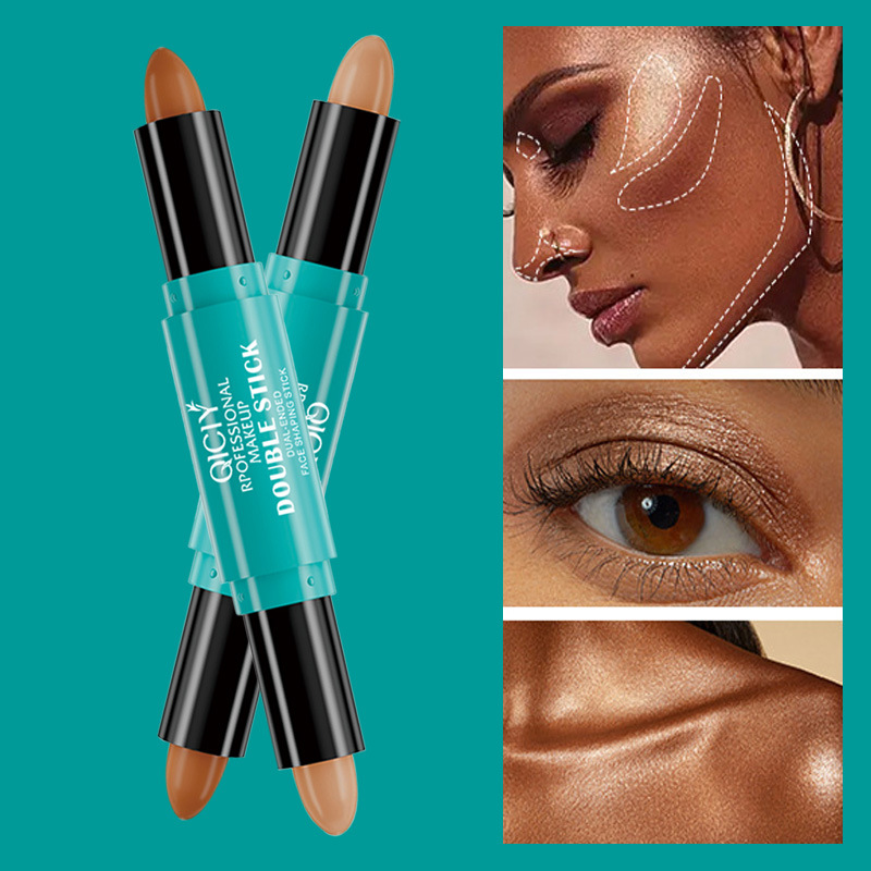 【 Exclusive for Export 】 Double-headed contouring stick, two-in-one, long-lasting waterproof, no makeup smudging, brightening skin tone, contouring and concealing blemishes details Picture