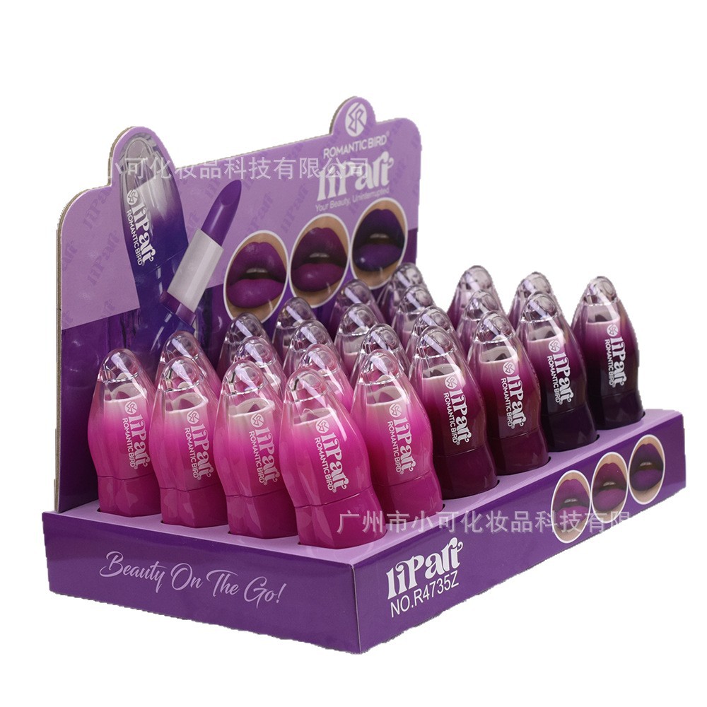 R4735Z Purple MATTE Lipstick Lipstick ROMANTIC BIRD three-color Mix Matte New Item Picture
