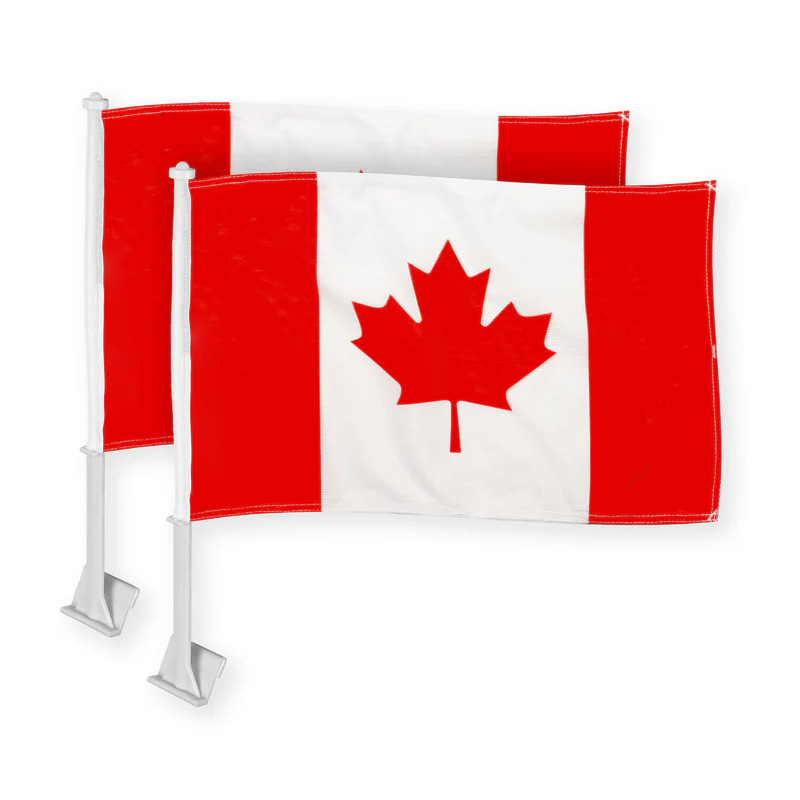Chuangdong Flag Cross-border Canadian Flag Digital Printing Polyester 30*45cm Fan car flagpole Card-style car flag pic 13