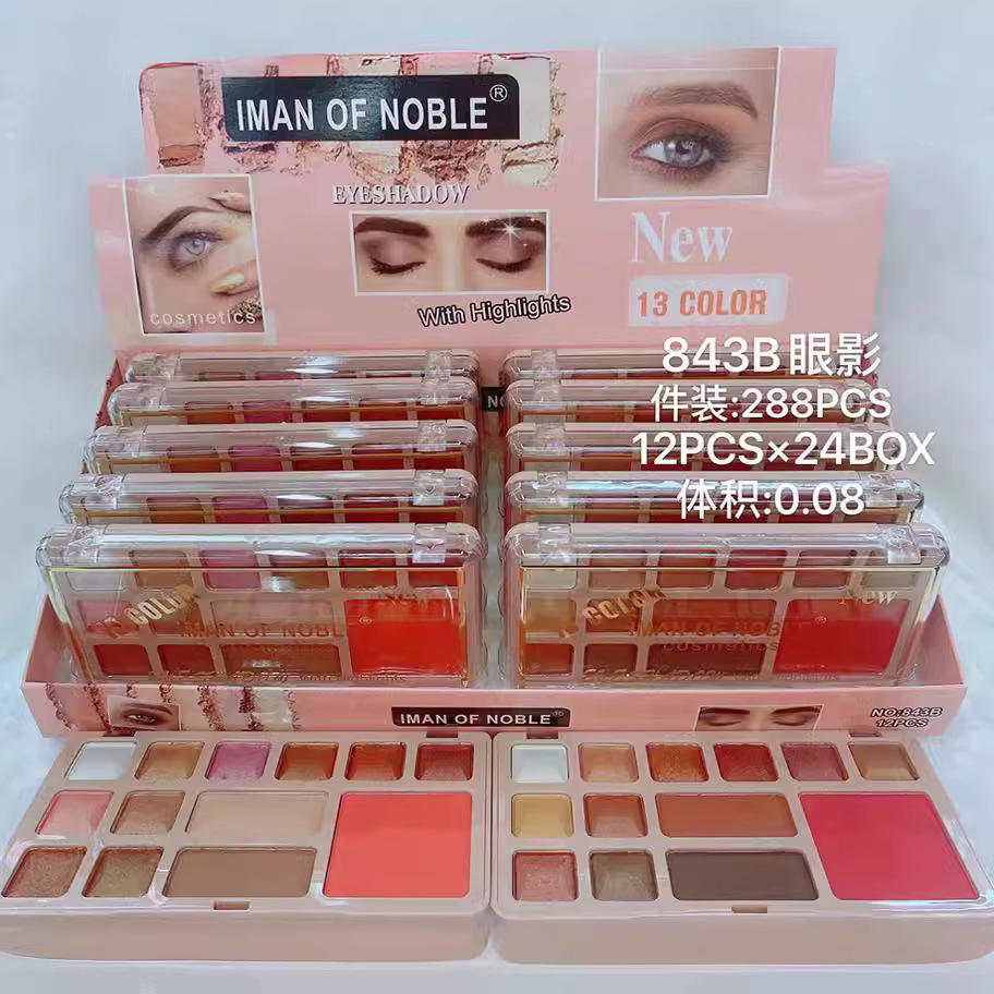 Only a collection of 【IMANOFNOBLE】 matte pearlescent EYESHADOW blush makeup palette, Eyeshadow multi-color combination Application Scenario