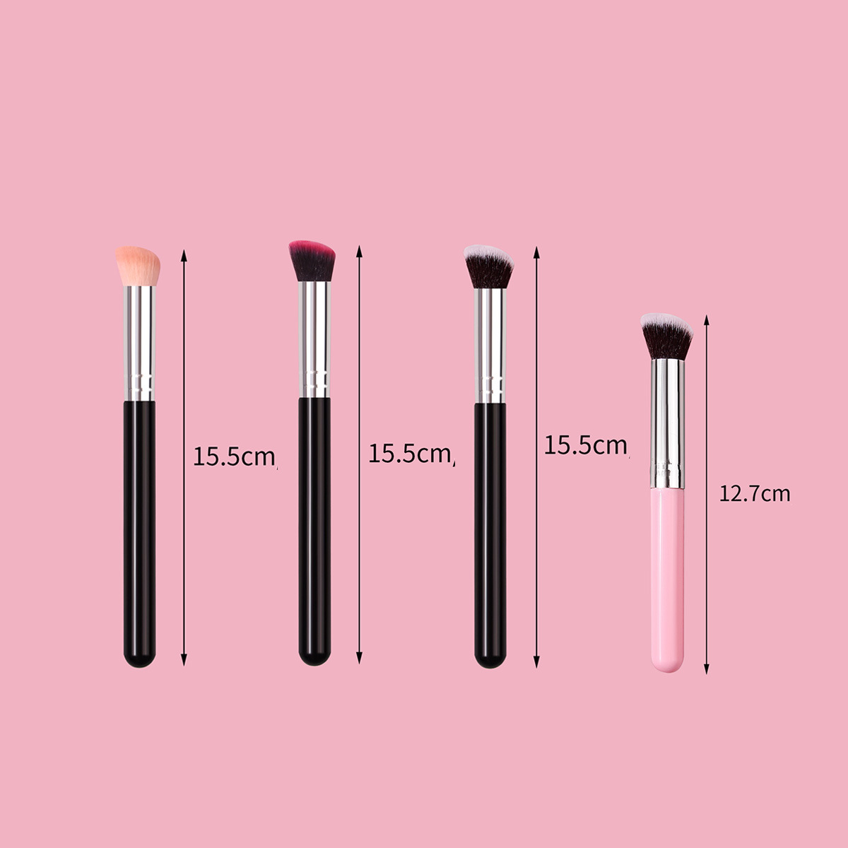 Wholesale of single round slanted blush brushes, contouring brushes, nose profile brushes, foundation concealer brushes and makeup brushes in stock Application Scenario