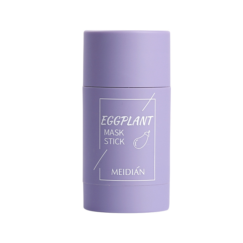 MEIDIAN's cross-border bestseller, Meidian Green Tea Oil-Control and Cleansing Solid Mask, Eggplant Deep Cleansing and Acne Clearing Item Picture