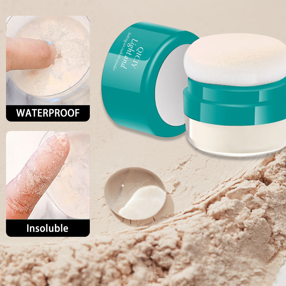 Cross-border exclusive QICIY cushion Loose Powder, waterproof, long-lasting, setting, brightening, concealing, waterproof and oil-control loose powder, Amazon Application Scenario