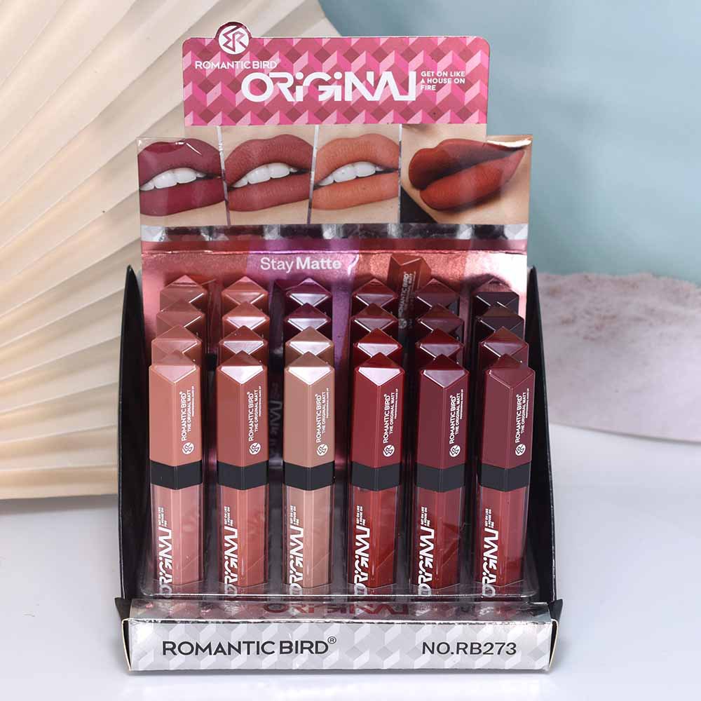 Only export [ROMANTIC BIRD] RB273 MATTE Lip Gloss 12 colors mixed MATTE LIPGLOSS full figure