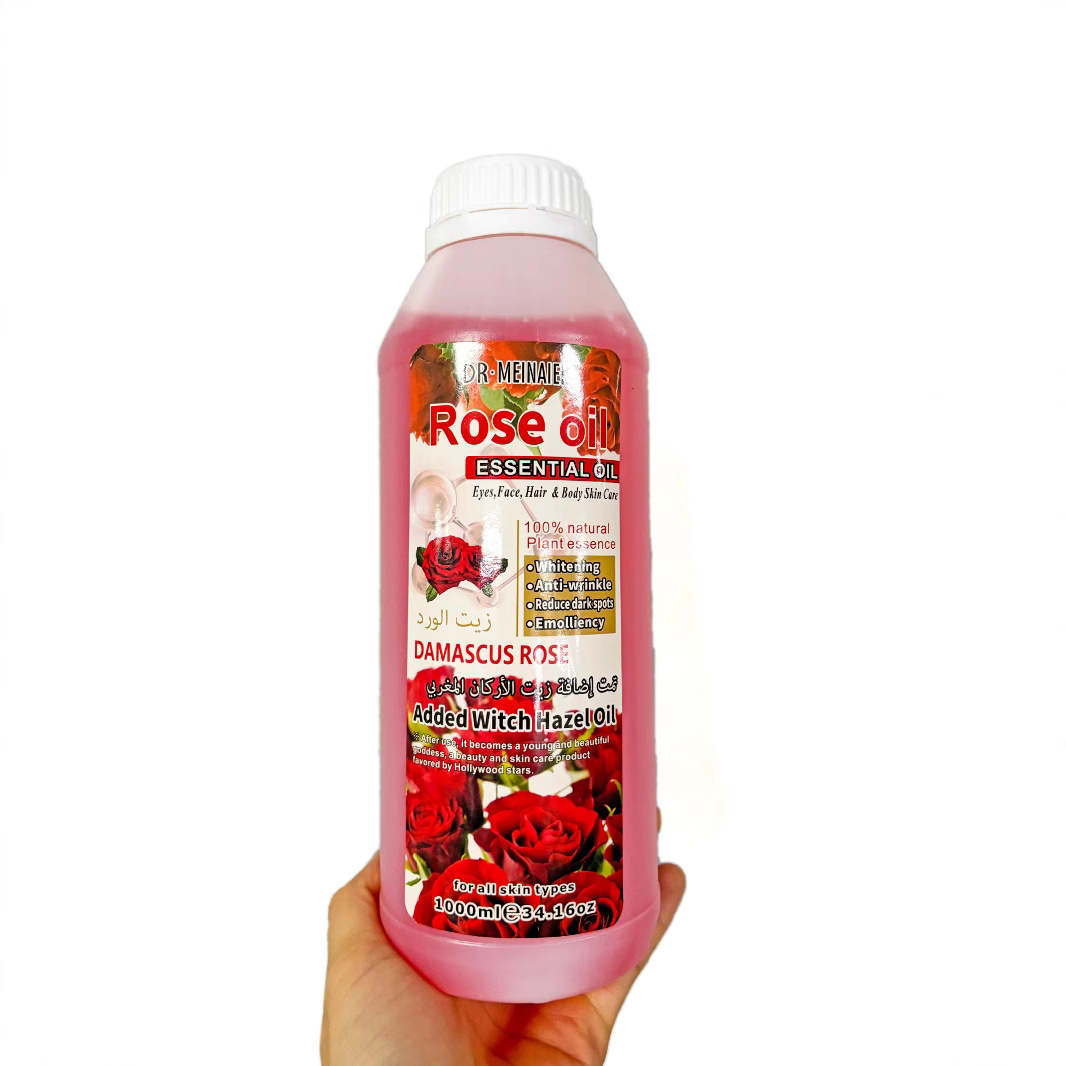 Cross-border exclusive supply: 1000ml Almond essential oil, Rose HA oil, Lemon Massage oil, Soothing and moisturizing for the whole body, for foreign trade details Picture