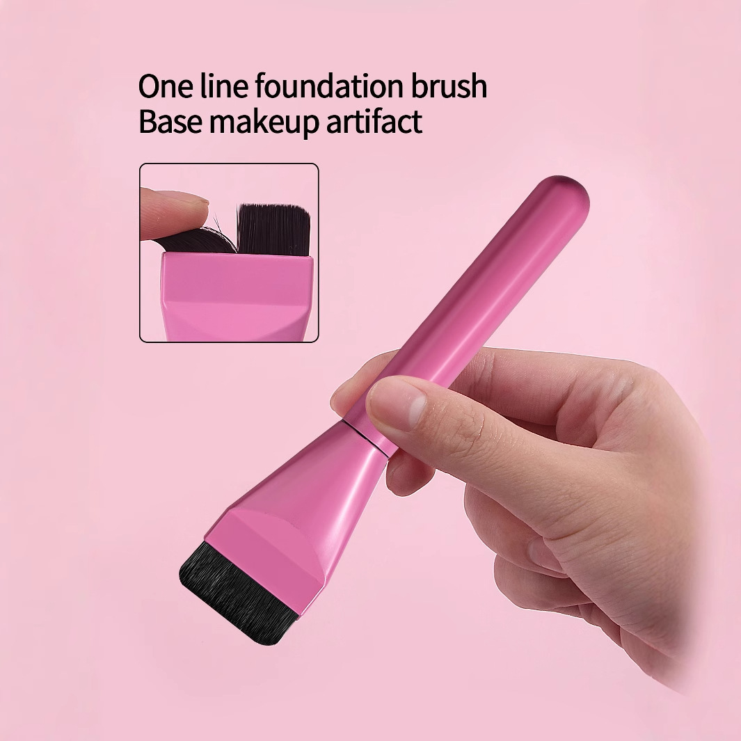 Original manufacturer's one-line foundation brush, no residue, no powder intake, no residue base makeup mask brush, large stock of makeup brushes Specification drawing