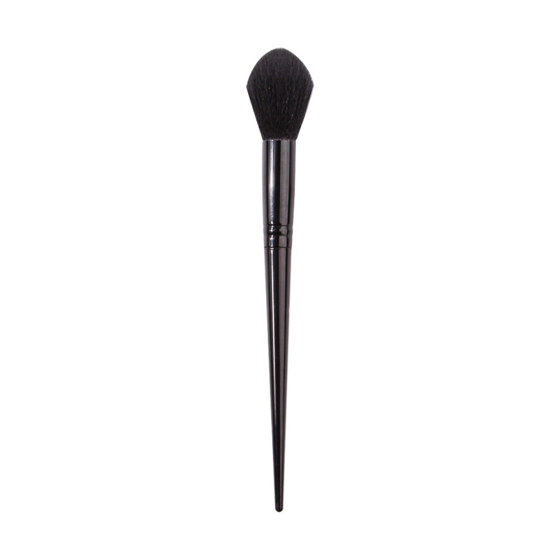 Single-stick flame blush brush, highlighter brush, soft-bristled angled contactor brush, setting brush, beauty tool, makeup brush Item Picture
