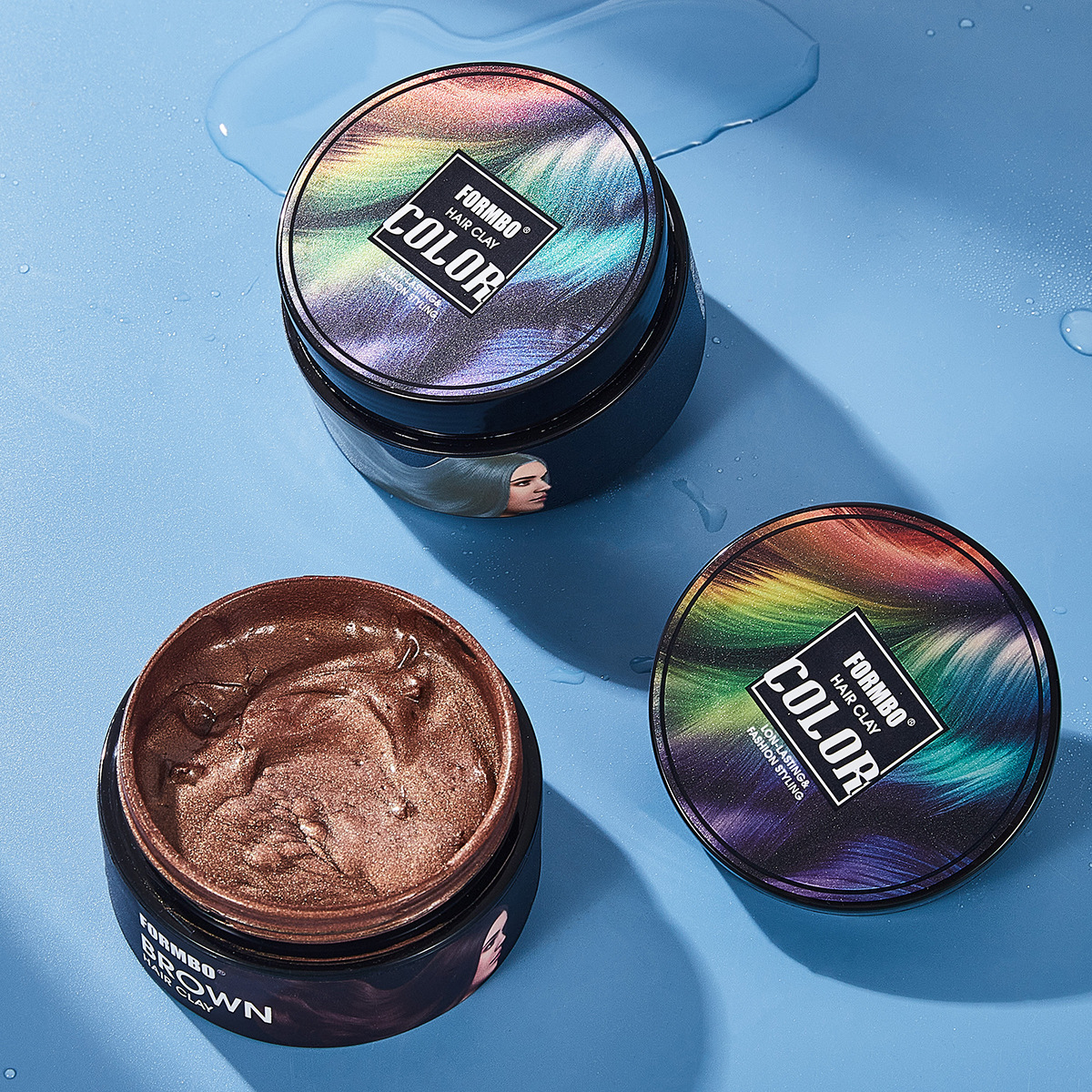 【 Cross-border Exclusive 】FORMBO Hair Paste Cross-border Bestseller Trendy Color Series Long-lasting and popular hair color Specification drawing