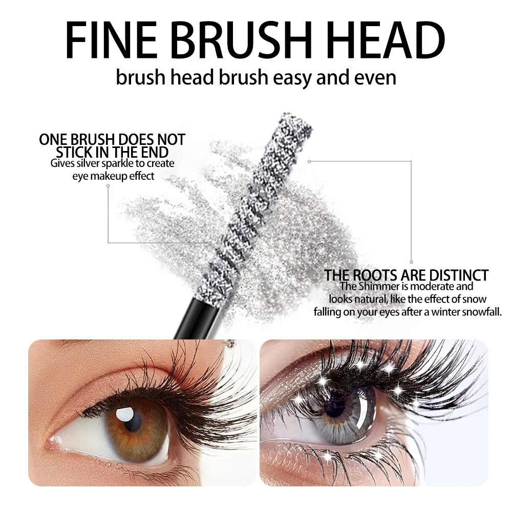 Cross-border exclusive QICIY+ 6-color shiny eyelashes, waterproof, not easy to smudge, long-lasting, thick, curly and styled eyelashes Specification drawing