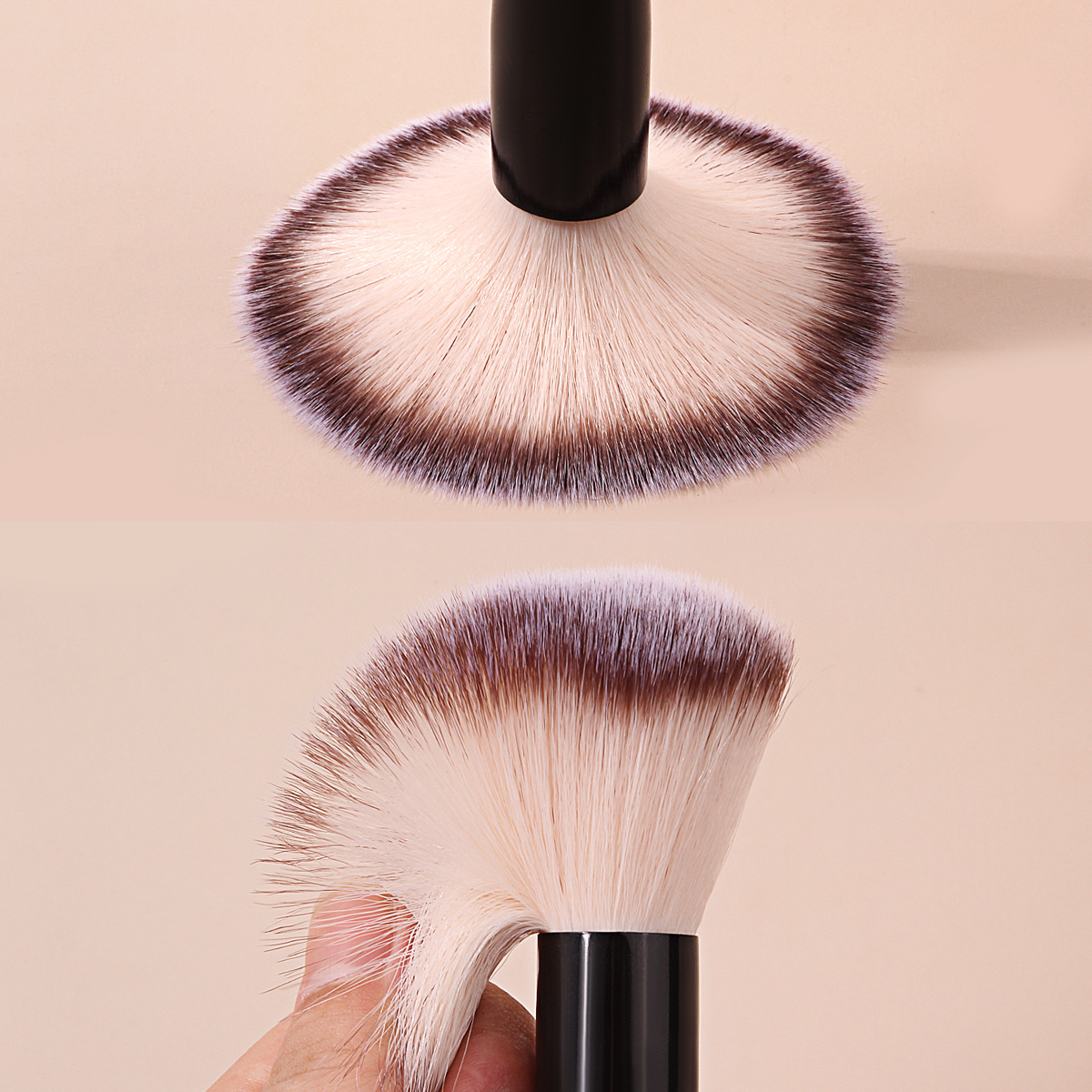 Round-headed soft-bristled loose powder makeup brush, artificial fiber bristle setting brush, gift makeup brush, portable makeup tools wholesale Application Scenario