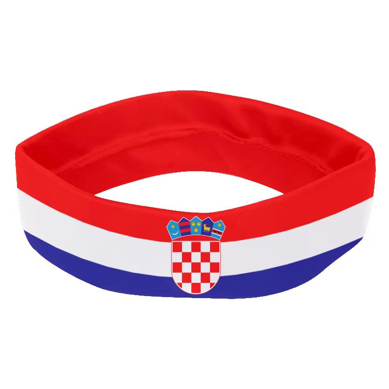 Chuangdong Flag 2026 World Cup Fan Sports headband, Mexican fan cheering Products, Flag Print anti-sweat band Specification image