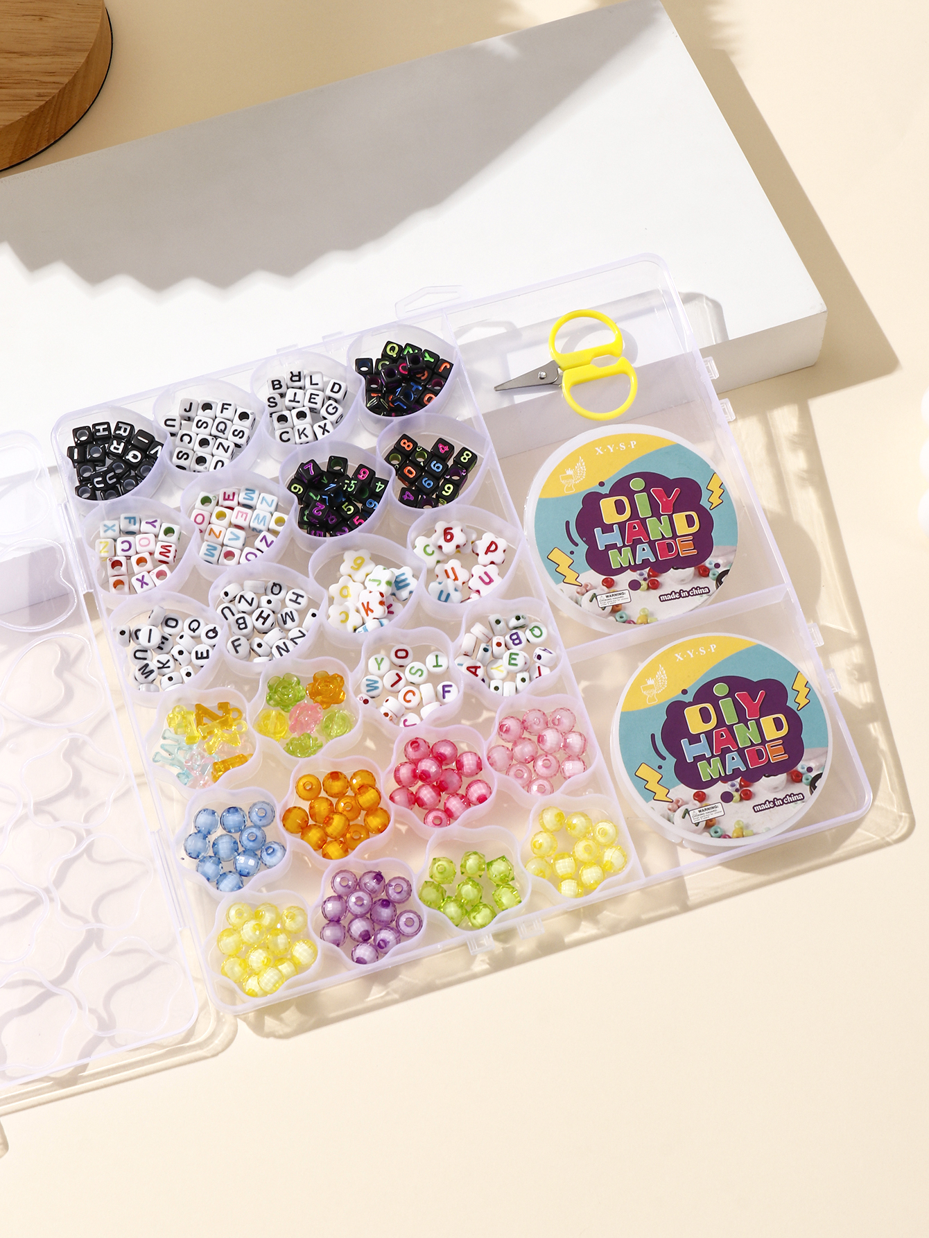跨境链珠玩具项链手链穿珠子儿童串珠女孩手工diy制作套盒2