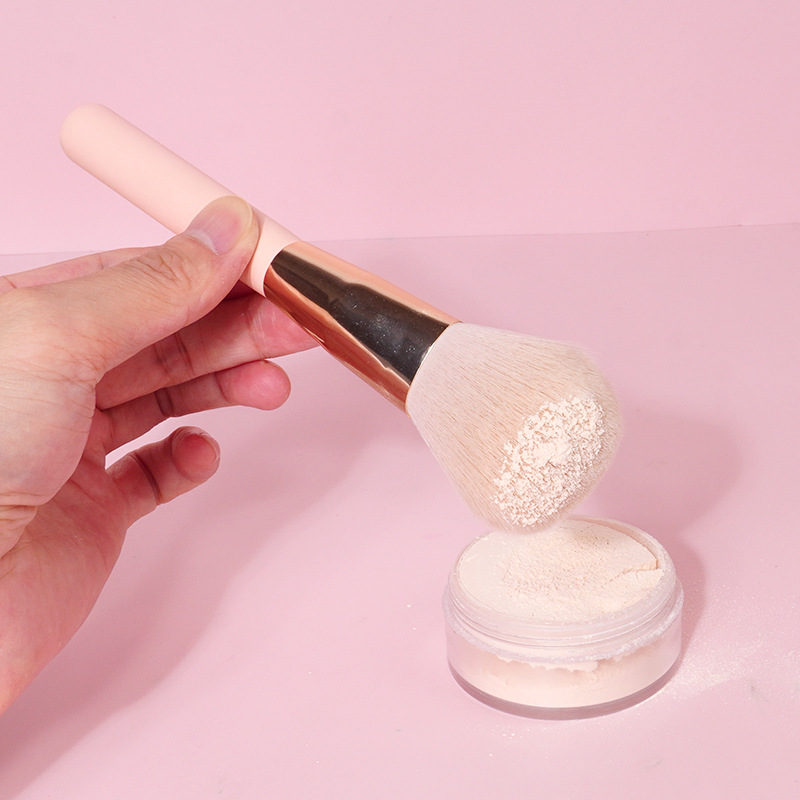 10-piece makeup brush set, zipper packaging, makeup brush, makeup bucket, eyeshadow brush, soft bristle loose powder brush, portable set brush details Picture