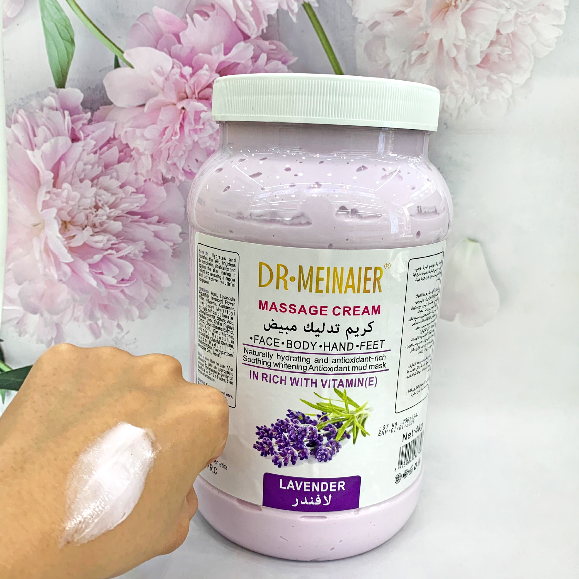 Cross-border Lavender Mask Cream 4kg, clear and cleansing mud mask, cleansing and exfoliating, wholesale for export details Picture