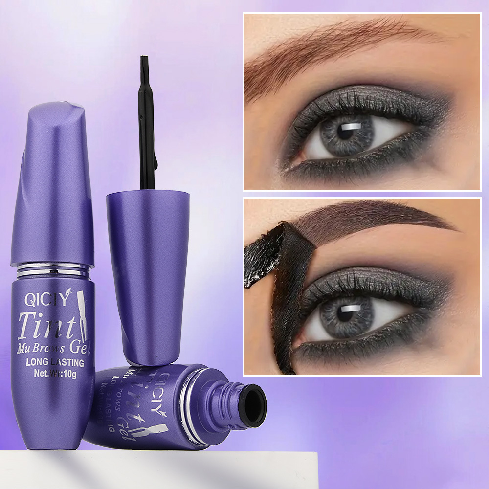 Cross-border exclusive QICIY Tear Eyebrow Cream, long-lasting waterproof, sweat-proof, waterproof, quick-drying tear Eyebrow cream, a best-selling eyebrow dye full figure