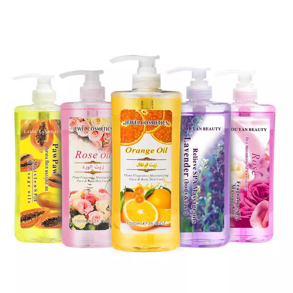 Cross-border Laio Beauty Facial Moisturizing Essential Oil Body Massage Oil 1000ml Heating and Meridian Unblocking Massage Export Wholesale Application Scenario