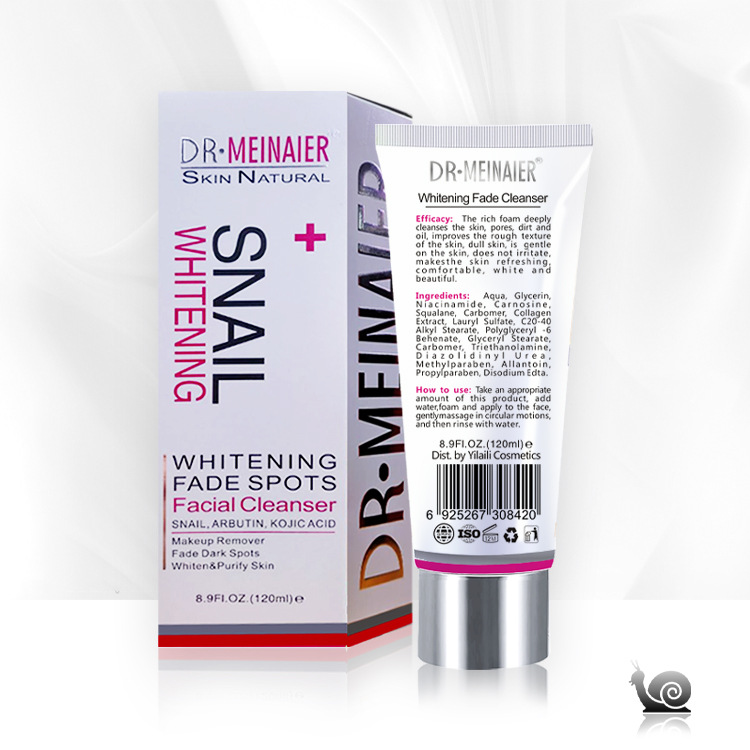 Cross-border SNAILCleanser Snail Repairing Facial Cleanser Moisturizing and Oil-Controlling Kojic Acid Brightening Facial Cleanser export details Picture